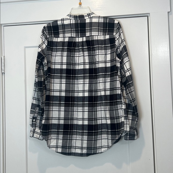 Lands' End Black and White Checkered Shirt size 8. - Picture 5 of 6